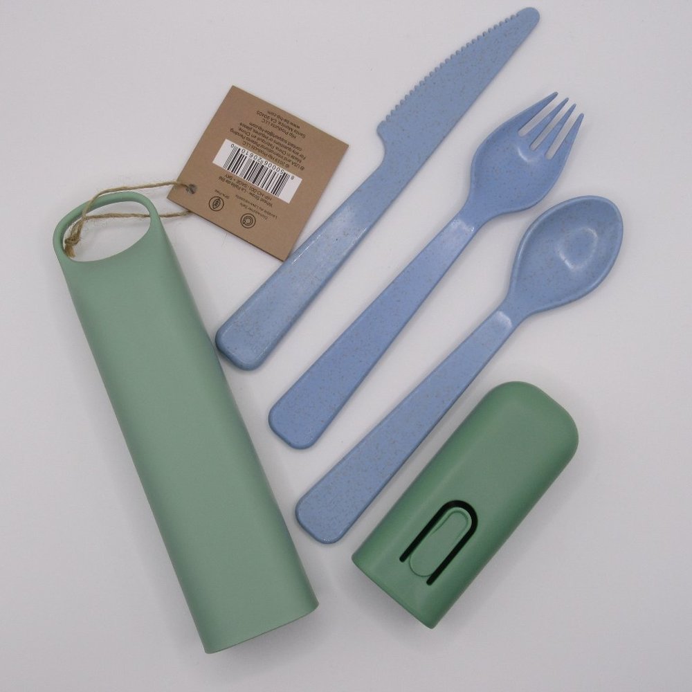 BRAND NEW HIP CUTLERY SET KNIFE, SPOON, & FORK W/CARRYING CASE  #755